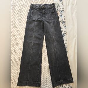 LC Lauren Conrad Hi-rise Black Wide-Leg Pants